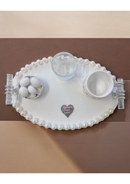 Lustre Incili Söz Nişan Tepsisi