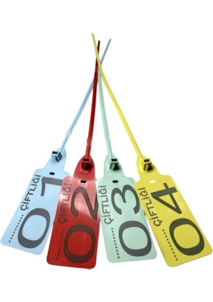 25 Adet Sarı Plastik Mühür-Et Belirleme (Karkas) Kelepçesi fiyatları