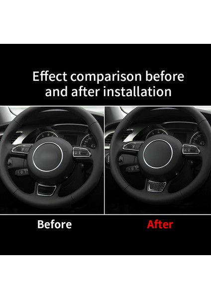 Kırmızı Audi A1 A3 A4 A5 A6 A7 Için Karbon Fiber Direksiyon Stickerları - Araba Aksesuarları (Yurt Dışından) fırsatları