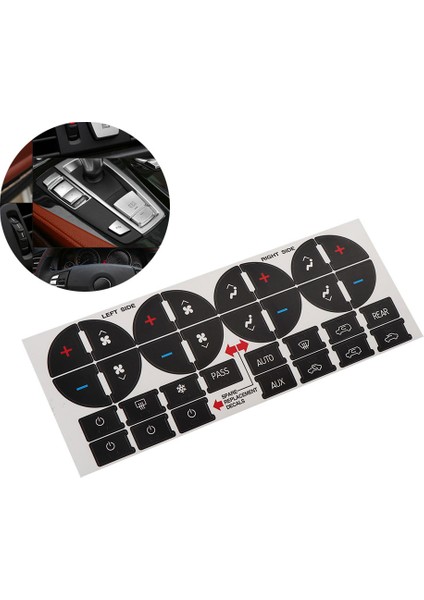 Gm Tahoe Suburban Avalanche Silverado Yukon Için Araba Klima Dash Düğme Pvc Sticker Kaplama Tamir Kiti (Yurt Dışından) fiyatları