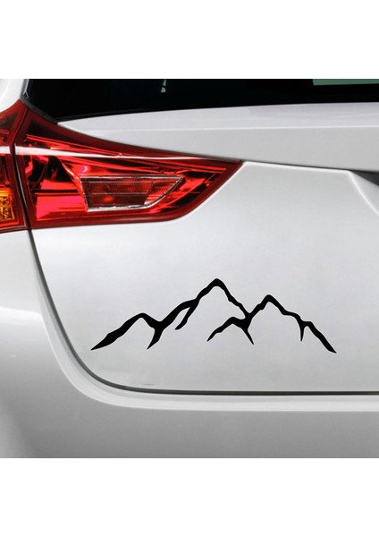 1-Siyah Stil M Beden Araba Üzerinde Dağ Araba Stickerları Vinil Araba Stickerlar Cool Araba Cam Dekor Çıkartmaları (Yurt Dışından) fırsatları