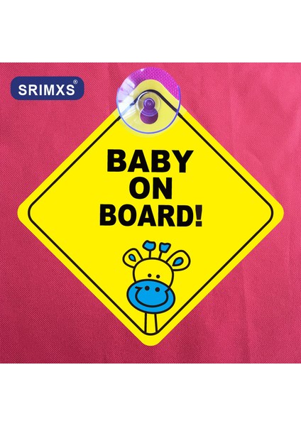 C Araba Sticker Bebek Arabada Sallanan Uyarı Güvenlik Işareti Sticker Vinil Etiket Araç Cam Sticker Araba Aksesuarları (Yurt Dışından) fiyatları