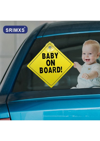 C Araba Sticker Bebek Arabada Sallanan Uyarı Güvenlik Işareti Sticker Vinil Etiket Araç Cam Sticker Araba Aksesuarları (Yurt Dışından) modelleri