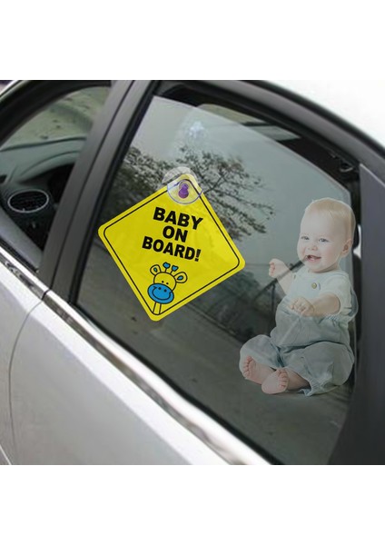 C Araba Sticker Bebek Arabada Sallanan Uyarı Güvenlik Işareti Sticker Vinil Etiket Araç Cam Sticker Araba Aksesuarları (Yurt Dışından) fırsatları