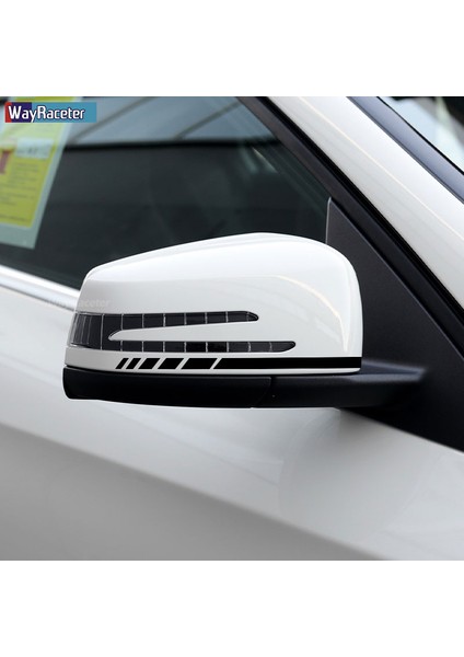 Yansıtıcı Mavi Mercedes Benz W204 W205 W176 A45 W Amg Için 2x Edition 1 Tasarım 8.8 Yan Şerit Sticker Arka Görüş Aynası Vinil Sticker (Yurt Dışından)