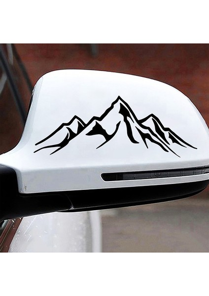 4-Kırmızı Stil M Beden Araba Üzerinde Dağ Araba Stickerları Vinil Araba Stickerlar Cool Araba Cam Dekor Çıkartmaları (Yurt Dışından) modelleri