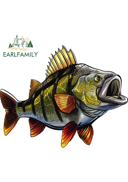 YT-176189-13CM Balıkçılık Balık Rv Araba Stickerları Motosiklet Çıkartmaları Laptop Vinil Araba Kaplaması Anime Sörf Tahtası Çıkartmaları Dekor 13CM x 10.4cm Boyutunda (Yurt Dışından) modelleri