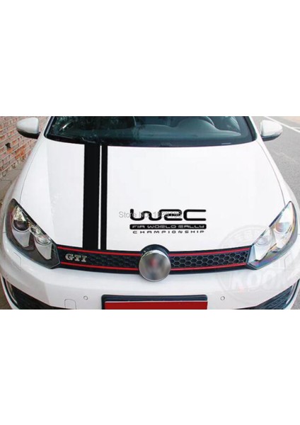 Stil 2 Stili Parlak Kırmızı Yeni Stil Wrc Fıa Dünya Ralli Şampiyonası Araba Kaput Kılıfları Vinil Yarış Spor Çıkartması Araba Sticker Araç Aksesuarları (Yurt Dışından) fırsatları