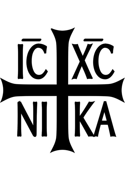 30X30 cm Çeşitli Boyutlarda Renkli Ortodoks Hristiyanlık Ic Xc Ni Ka Araba Sticker Vinil Çıkartma Suya Dayanıklı Çıkartmalar Kamyon Tampon Üzerinde (Yurt Dışından)