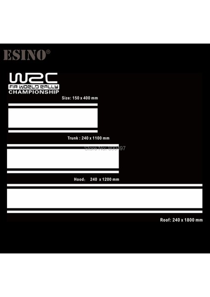 Parlak Beyaz Yeni Wrc Fıa Dünya Ralli Şampiyonu Ayar Araba Kaput Çatı Bagaj Vinil Sticker Yarış Ralli Spor Pvc Etiket Araba Aksesuarları (Yurt Dışından)