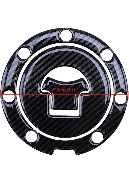 Yamaha Honda Suzukı Motosiklet Yakıt Deposu Kapak Sticker Koruyucu Karbon Fiber Etiket - Siyah Araç Karbon Fiber Sticker Koruma Evrensel Tank Pad Koruyucu (Yurt Dışından)