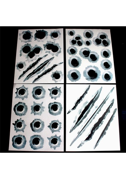 C Yeni Araba Dekorasyon Yan Stickerlar 3D Mermi Deliği Komik Etiketler Araba Aksesuarları Süsleme Araba Sticker Araba Stil Yaratıcı Araba Etiketi (Yurt Dışından) modelleri