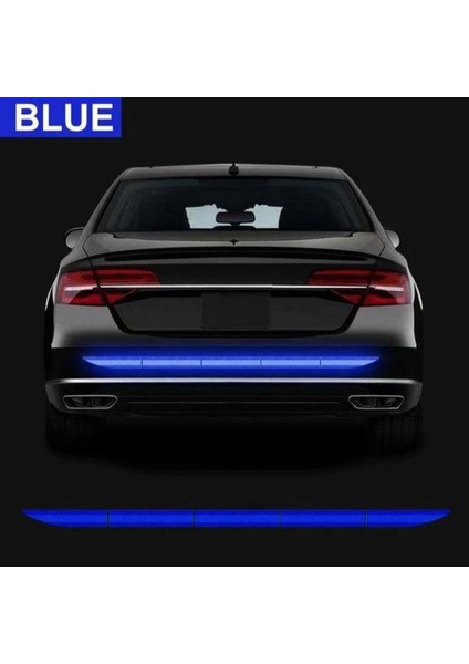 Yansıtıcı Mavi Araba Bagaj Yansıtıcı Sticker Uyarı Güvenlik Bantı Araç Gövde Yansıtıcı Etiketler Gece Uyarı Markası Oto Süsleme (Yurt Dışından)
