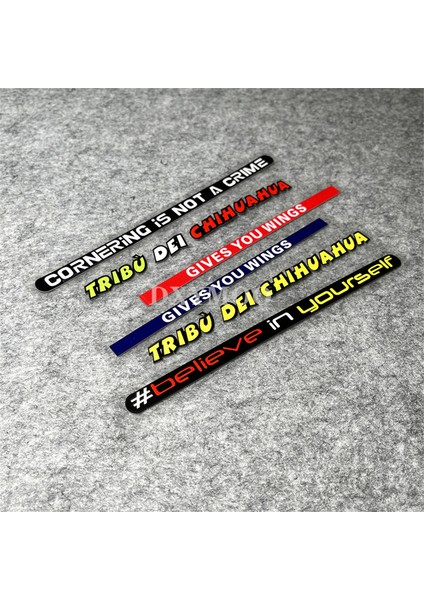 Floresan Sarı Araba Stickerları Sana Kanatlar Verir Lotus Kendine Inan Motosiklet Gp Sürüş Yarış Kask Vizörü Süsleme Çıkartması (Yurt Dışından)