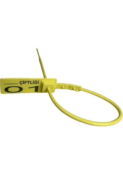 300 Adet Sarı Metal Klipsli Plastik Mühür-Et Belirleme (Karkas) Kelepçesi