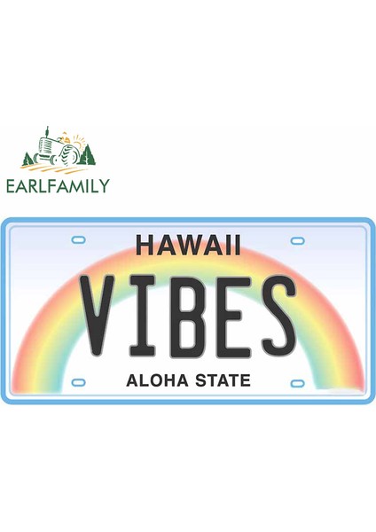 Stil N Vintage Hawaii Lisans Aloha Bagaj Araba Sticker Kişilik Cam Sticker Buzdolabı Grafikleri (Yurt Dışından)