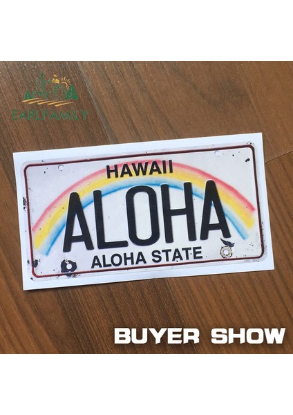 Stil N Vintage Hawaii Lisans Aloha Bagaj Araba Sticker Kişilik Cam Sticker Buzdolabı Grafikleri (Yurt Dışından) indirimleri