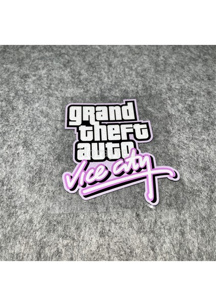 E 10X7.5CM Lazer Gta Vice City Klasik Oyun Grand Auto Stickerları Araba Çıkartmaları Laptop Klavye Gitar Dıy Grafikleri (Yurt Dışından) fırsatları