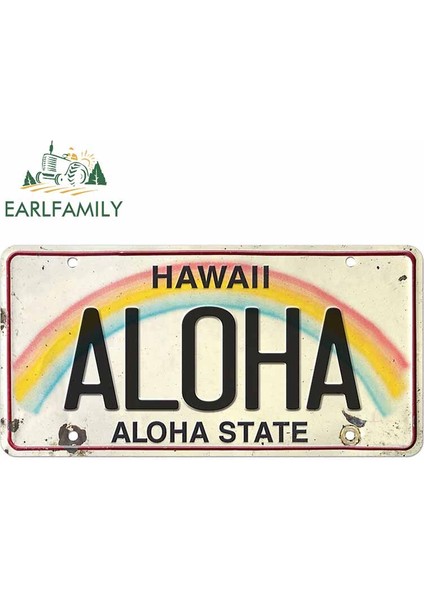 Stil I Vintage Hawaii Lisans Aloha Bagaj Araba Sticker Kişilik Cam Sticker Buzdolabı Grafikleri (Yurt Dışından) fiyatları