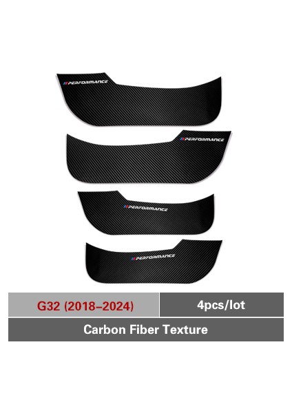 G32(2018-2024) Bmw E90 F30 F10 F20 F25 F26 F15 F16 E70 E84 X1 X3 X5 Için Pvc Yan Kenar Film Koruyucu Sticker Karo Tasarımı Kapı Anti-Vuruş Pedası (Yurt Dışından)