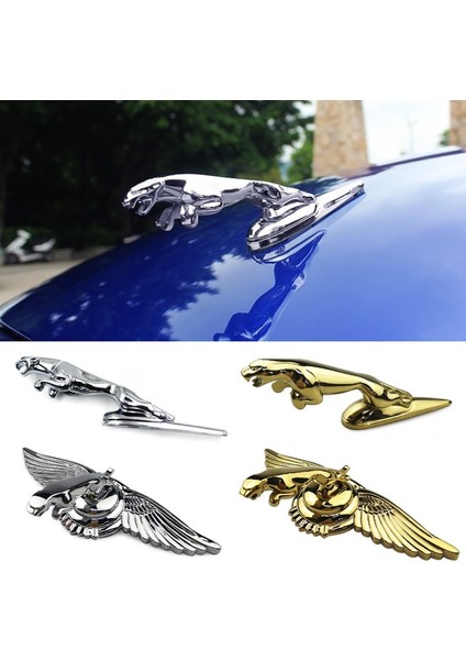 E Jaguar Xf Xj Xe Xk Xkr Xfl Xjs E Pace F Pace S Type x Type Ftype Ön Kaput Sticker Modifikasyonu - Krom Kaput Amblemi (Yurt Dışından)