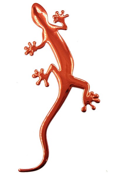 Kırmızı Kertenkele Gecko Komik 3D Araba Sticker Yumuşak Pvc Krom Rozet Rozet Sticker Araba Süsleme Otomobil Çıkartmaları Araba-Stil Aksesuarı (Yurt Dışından)