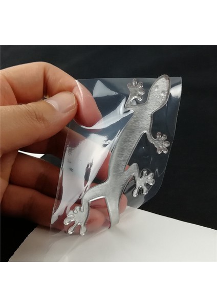Kırmızı Kertenkele Gecko Komik 3D Araba Sticker Yumuşak Pvc Krom Rozet Rozet Sticker Araba Süsleme Otomobil Çıkartmaları Araba-Stil Aksesuarı (Yurt Dışından)