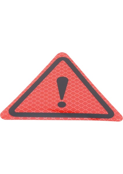 Büyük Kırmızı Üçgen Ünlem Işareti Yansıtıcı Uyarı Işareti Araç Sticker Gece Sürüş Güvenliği Yansıtıcı Sticker Araç Çarpışma Önleyici (Yurt Dışından)