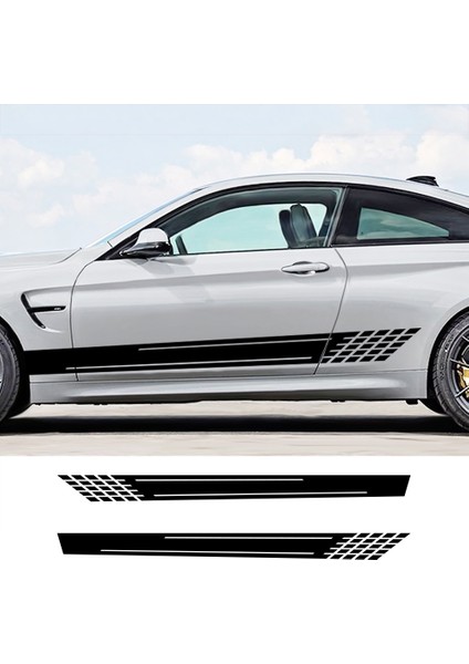Parlak Beyaz Volkswagen Vw Audi Ford Bmw Toyota Peugeot Mercedes Renault Opel Chevrolet Honda Citroen Araba Aksesuarları Için Araba Yan Stickerları (Yurt Dışından) fiyatları