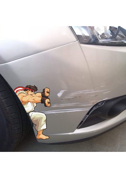 Sol Hadouken Yaratıcı Kapak Çizik Sticker Araba Sticker 2 Tarz Komik Araba Süsleme Vinil Sticker Laptop Sticker (Yurt Dışından) fiyatları