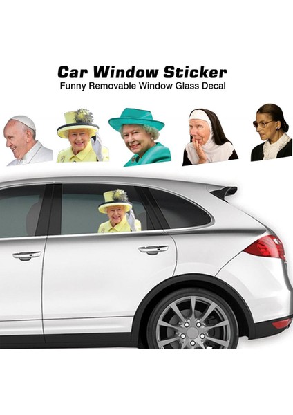 Paket 9 3D Efekt Araba Pencere Sticker Ünlü Duvar Stickerları Yatak Odası Ev Dekorasyonu Çizgi Film Duvar Çıkartmaları Pvc Duvar Sanatı Kendin Yap Posterleri (Yurt Dışından) fiyatları