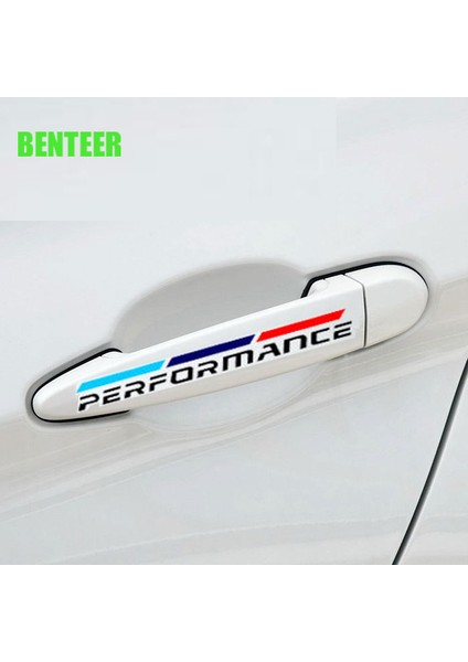 Siyah Bmw E30 E34 E36 E39 E46 E53 E60 E70 E71 E85 E87 E90 E91 E92 E83 F10 F20 F21 F30 Için Araba Kapı Kolu Stickerı (Yurt Dışından)