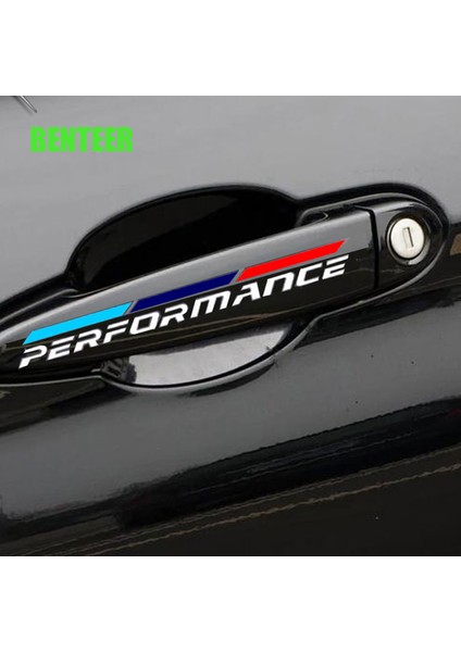 Siyah Bmw E30 E34 E36 E39 E46 E53 E60 E70 E71 E85 E87 E90 E91 E92 E83 F10 F20 F21 F30 Için Araba Kapı Kolu Stickerı (Yurt Dışından)