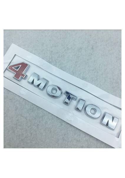 Passat Touareg Golf Polo Tiguan Jetta Araba Bagaj Amblemi Etiketi Sticker Için 1x 4 Hareket 4motion Kırmızı ve Krom Araba Arka Amblem Etiketi (Yurt Dışından) modelleri