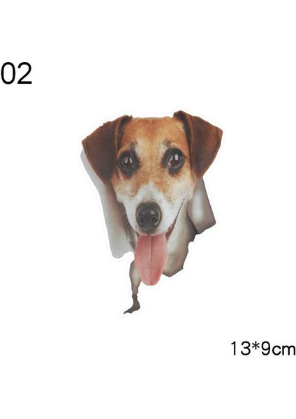 No.1 Boyutu 3 Boyutlu Hayvan Araba Sticker Yaratıcı Kedi Köpek Araba Pencereleri Sticker Sevimli Araba Çıkartmaları Araba Süsü (Yurt Dışından) fırsatları