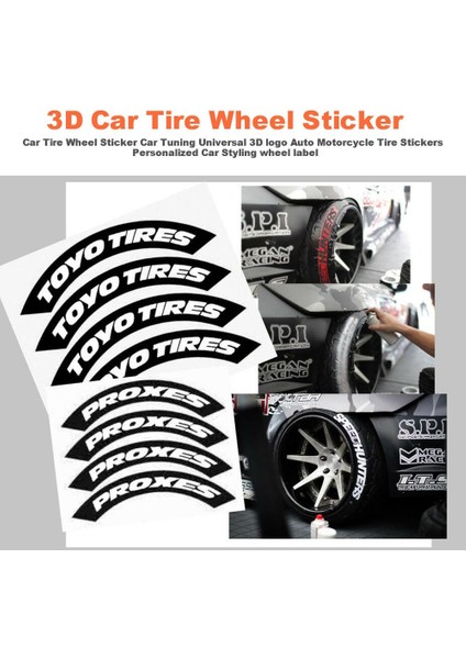Yeşil Araba Lastik Jant Sticker Araba Tuning Evrensel 3D Logo Motosiklet Lastik Jant Etiketleri Kişiselleştirilmiş Araba Stil Jant Etiketi (Yurt Dışından) modelleri