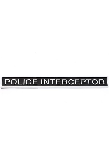 Beyaz Ford Explorer Crown Victoria Polis Interseptörü Kullanışlı Sedan Şarj Chevrolet Ca V8 Için 3D Araç Bagaj Amblemi Rozet Sticker (Yurt Dışından)