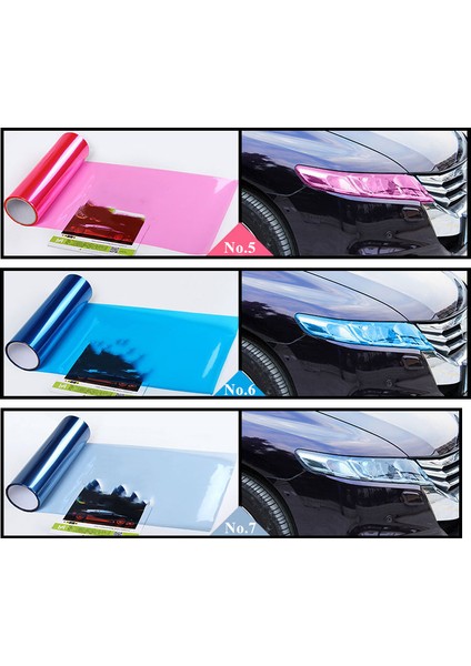 NO13 Mor Tüm Araçlar Için Araba Tint Moda Far Stop Sis Işık Vinil Duman Film Levha Sticker Kapak Araba Süsleme Araç Stil Türkçe E-Ticaret Başlığı (Yurt Dışından)