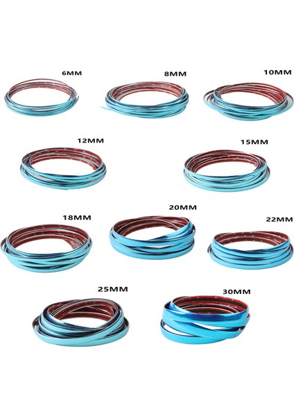 3 Metre Krom Kaplama Trim Araba Kapı Koruyucu Sticker Şerit Tampon Izgara Araba Çarpışma Bandı Kapı Kenar Koruma Plakası Parlak Sticker (Yurt Dışından)