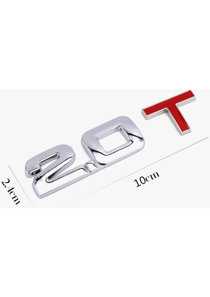 3.0t 3D Metal Araç Bagaj Motor Hacmi Ölçeği Amblemi V6 V8 4WD Araba Stickerları (Yurt Dışından) indirimleri