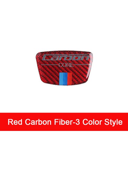 Karbon Elyaf-Kırmızı B Bmw E46 E90 E60 E39 F30 F10 E36 F20 G20 G30 Araba Aksesuarı Karbon Fiber Araba Çekirdek Amblemi B Sütun Çıkartması Anti-Çizik Sticker (Yurt Dışından)