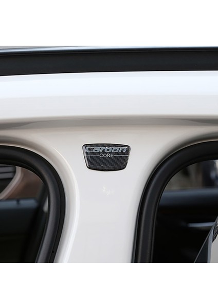 Karbon Elyaf-Kırmızı B Bmw E46 E90 E60 E39 F30 F10 E36 F20 G20 G30 Araba Aksesuarı Karbon Fiber Araba Çekirdek Amblemi B Sütun Çıkartması Anti-Çizik Sticker (Yurt Dışından)