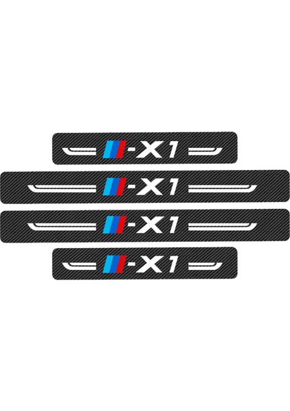 X1 Için Bmw X1 X2 X3 X4 X5 X6 X7 G01 F10 F15 F49 F30 F85 G05 G08 F25 E84 E83 E71 E70 E72 Için Araba Eşyaları Arka Eşiği Sticker (Yurt Dışından)