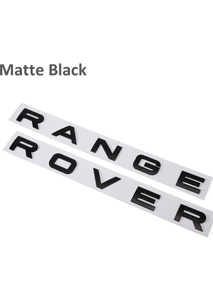 B Mat Siyah Land Rover Range Rover Velar Spor Keşif Defender Krom Ön Başlık Sticker Için 3D Harf Araba Kaput Kaput Kapağı Amblemi (Yurt Dışından)