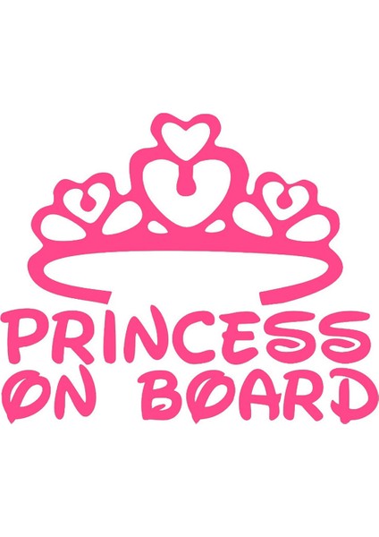 Tip I 16X12.8CM Prenses Arka Koltukta Araba Sticker Bebek Kız Pembe Komik Sticker Araba Çıkartması Vinil Araba Sticker 3D Araba Stil Sticker ve Çıkartma (Yurt Dışından)