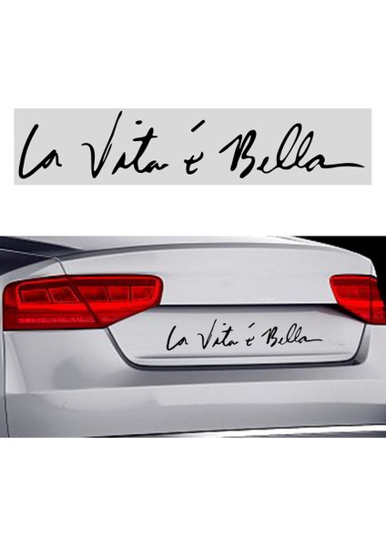 5 Adet Leepee Araba Gövde Çıkartmaları Hayat Güzeldir Dekorasyon Kendin Yap Araba Sticker Etiket Araba Modası 8.8*41 cm (Yurt Dışından) fiyatları
