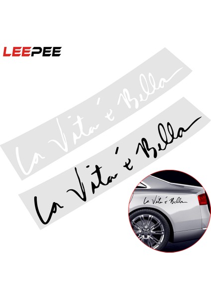 5 Adet Leepee Araba Gövde Çıkartmaları Hayat Güzeldir Dekorasyon Kendin Yap Araba Sticker Etiket Araba Modası 8.8*41 cm (Yurt Dışından) modelleri
