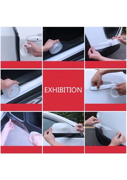 10 Milyon Stili 50MM Şeffaf Araba Sticker Koruyucu Araba Kapı Eşiği Sticker Çizilmeye Karşı Koruyucu Nano Bant Oto Tampon Şerit Araba Koruma (Yurt Dışından)