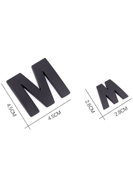 F Stili 25 mm 3D Kendin Yap Harf Alfabe Amblemi Krom ve Siyah Araba Sticker Yeni ve mm Dijital Rozet Logo Aksesuarları Motosiklet (Yurt Dışından)