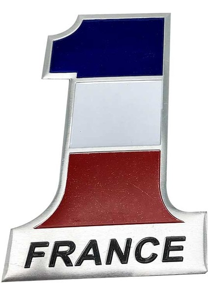 S0488 Alüminyum 3D Fransa Bayrak Araba Sticker Amblemi Etiket Peugeot Citroen Renault Venturi Bugatti Amilcar Heuliez Ford Için (Yurt Dışından)